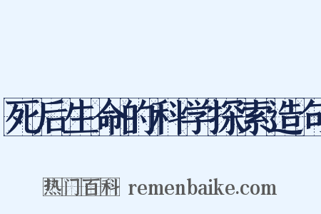 死后生命的科学探索造句是什么意思的图片